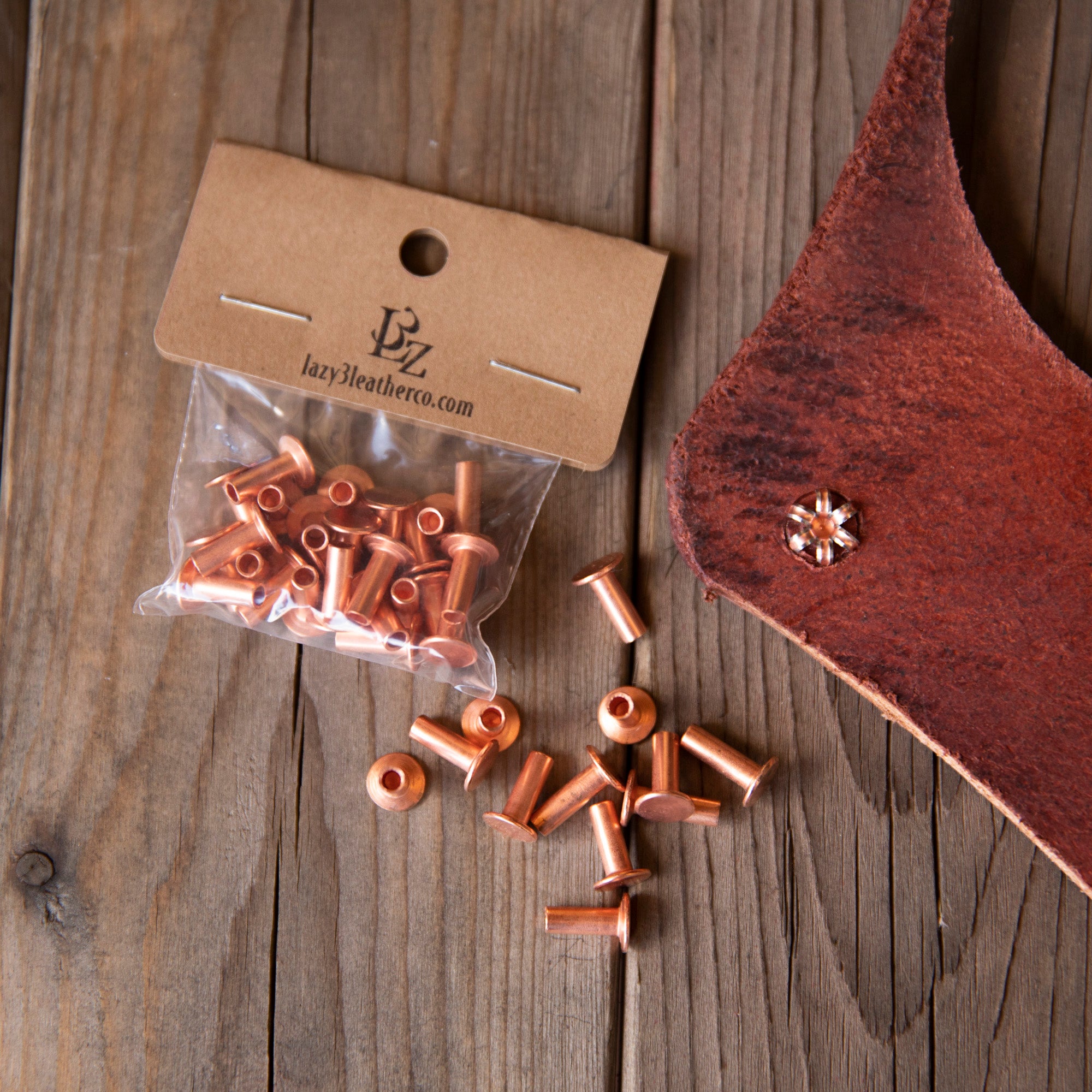Copper Tubular Rivets – Lazy 3 Leather Company