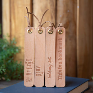You Fell Asleep Here Bookmark - Lazy 3 Leather Company