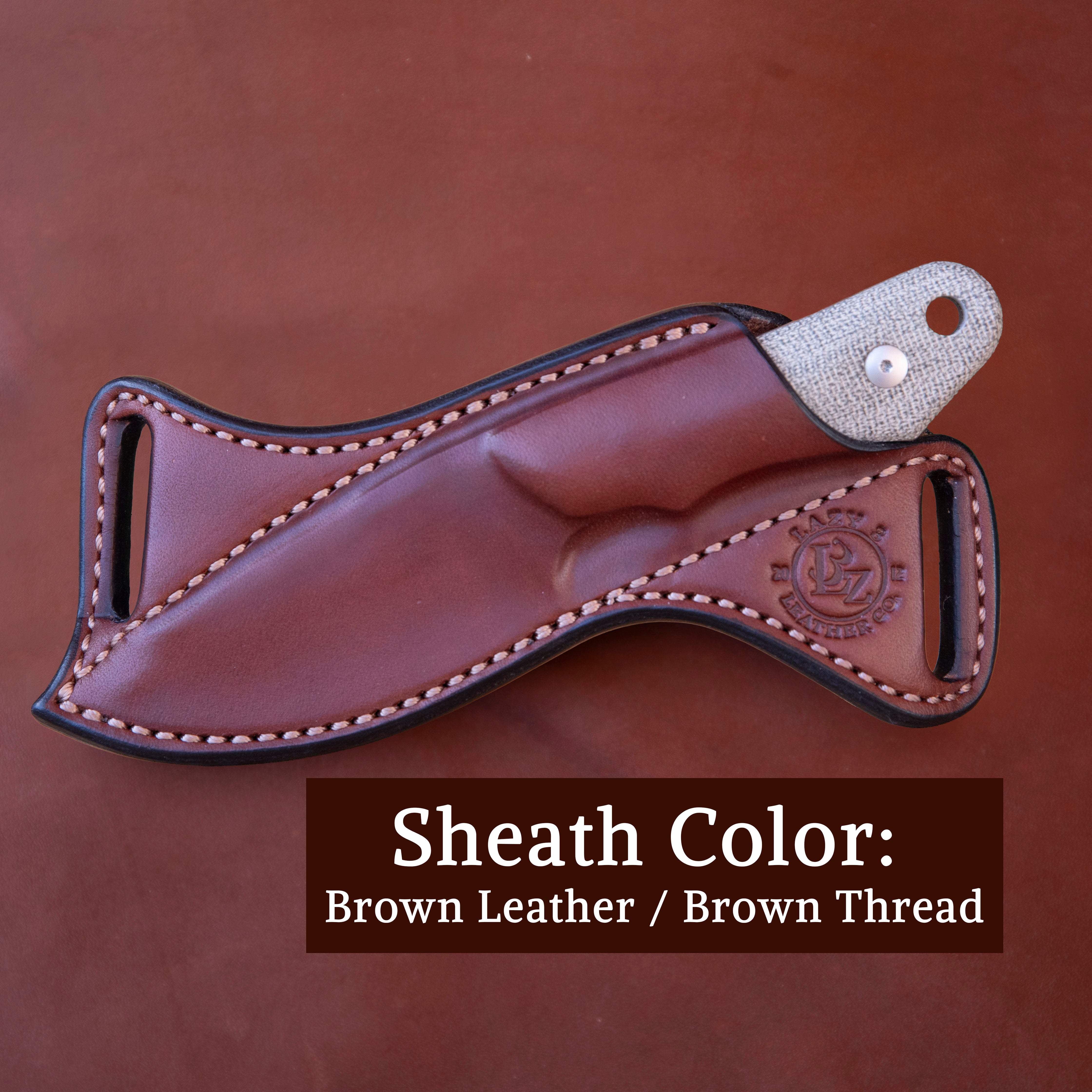 Viper Handy Fixed Blade + Custom Leather Sheath | Lazy 3 Leather