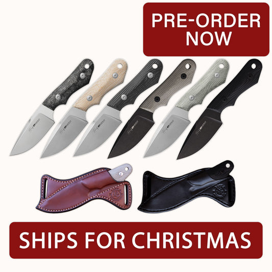 Pre Order - Viper Handy Fixed Blade Knife with Scout Carry Leather Sheath