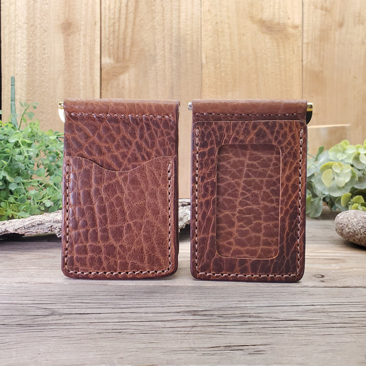 Bison Bar Clip Leather Wallet