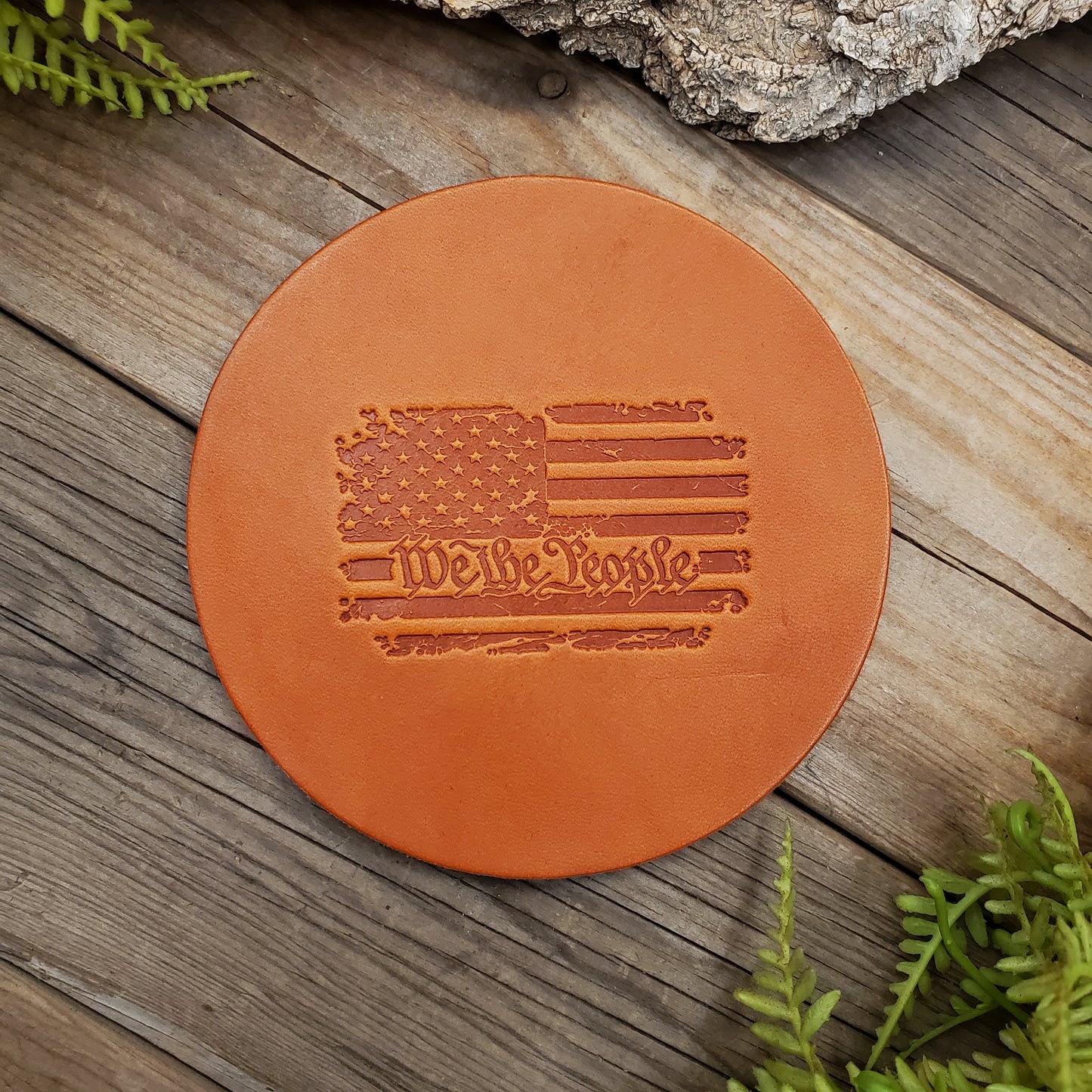 We the People - Leather Coaster