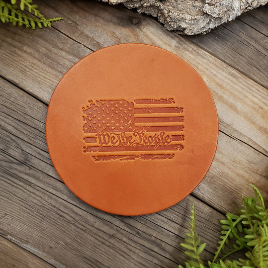 We the People - Leather Coaster