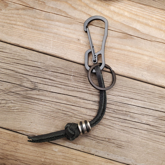 Carabiner Lanyard Hook w/ bead