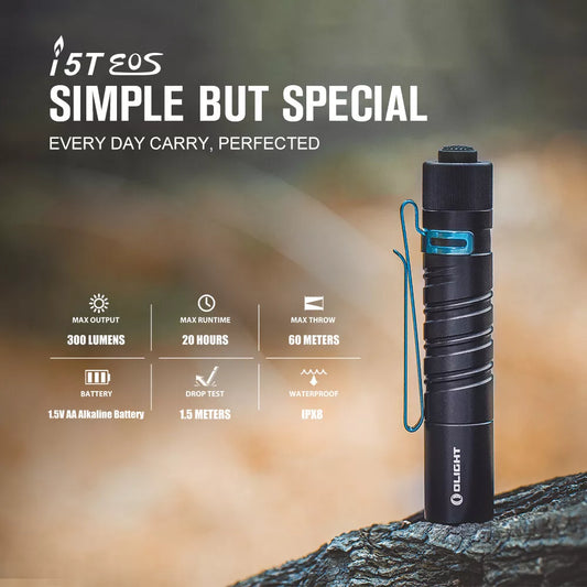 OLIGHT I5T EOS 300 Lumens Slim EDC Flashlight