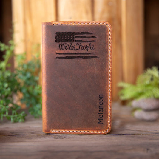 Leather Tally Book Cover – Small