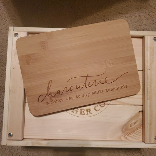 Charcuterie Board Lunchable Bamboo - Lazy 3 Leather Company