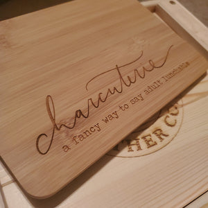 Charcuterie Board Lunchable Bamboo - Lazy 3 Leather Company