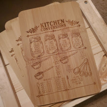 Load image into Gallery viewer, Kitchen Conversions Cutting Board Bamboo