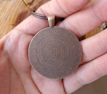 Load image into Gallery viewer, back textured side of leather keyfob from lazy 3 leather