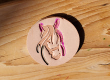Load image into Gallery viewer, Horse Stamped Leather Keychain