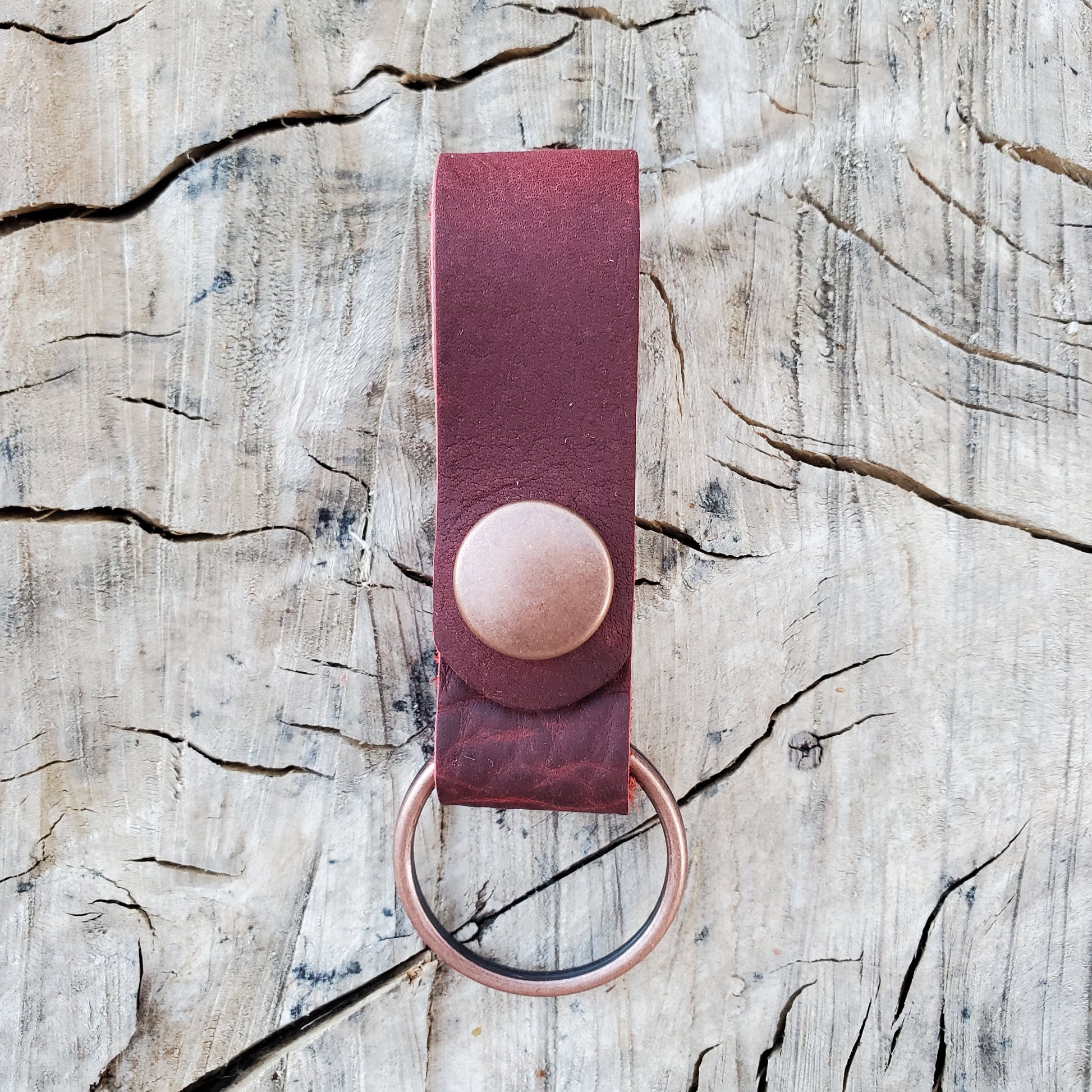 Keyfob with Keyring - Lazy 3 Leather Company