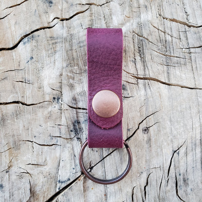 Keyfob with Keyring - Lazy 3 Leather Company