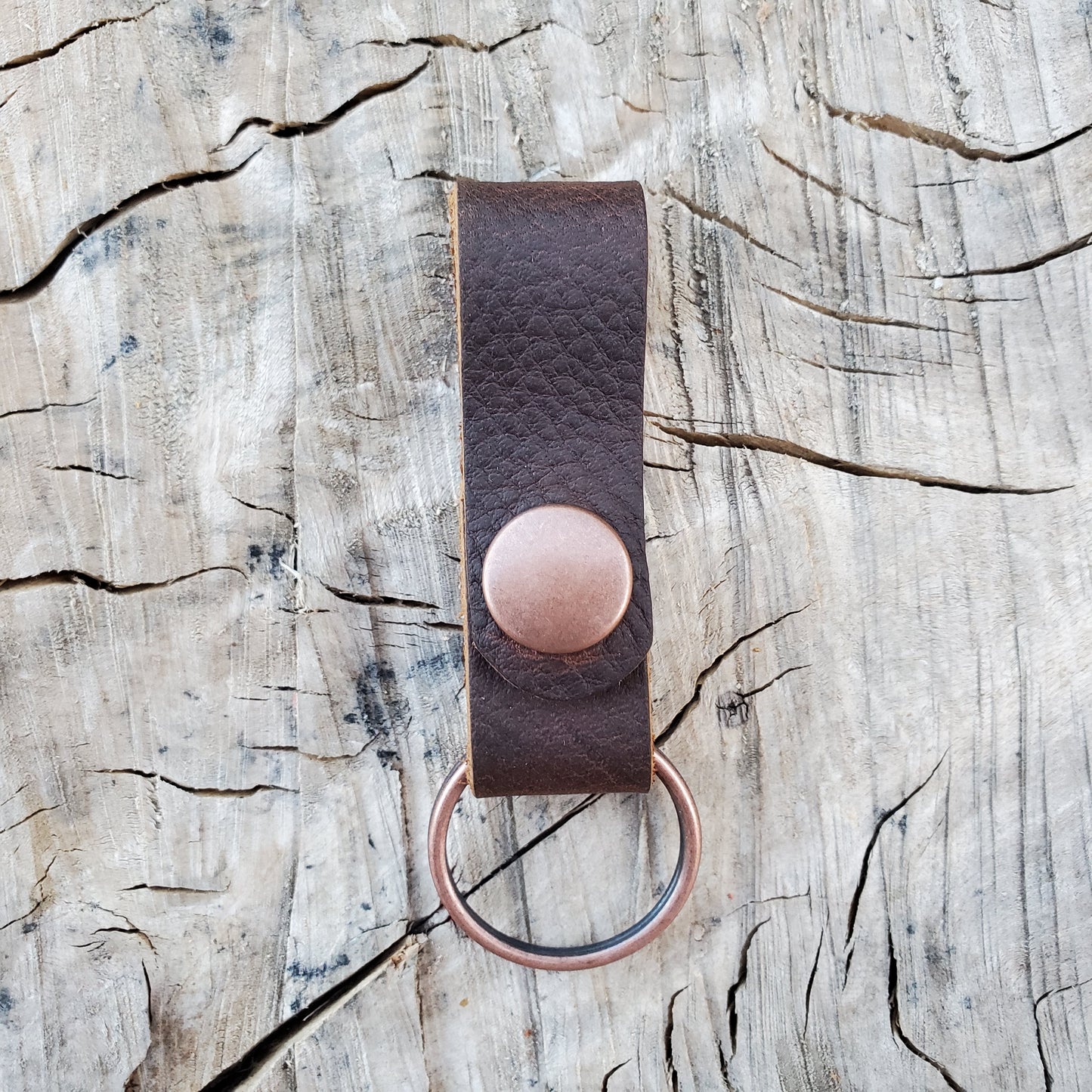 Keyfob with Keyring - Lazy 3 Leather Company