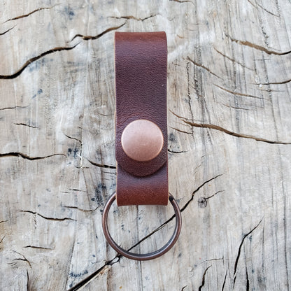 Keyfob with Keyring - Lazy 3 Leather Company