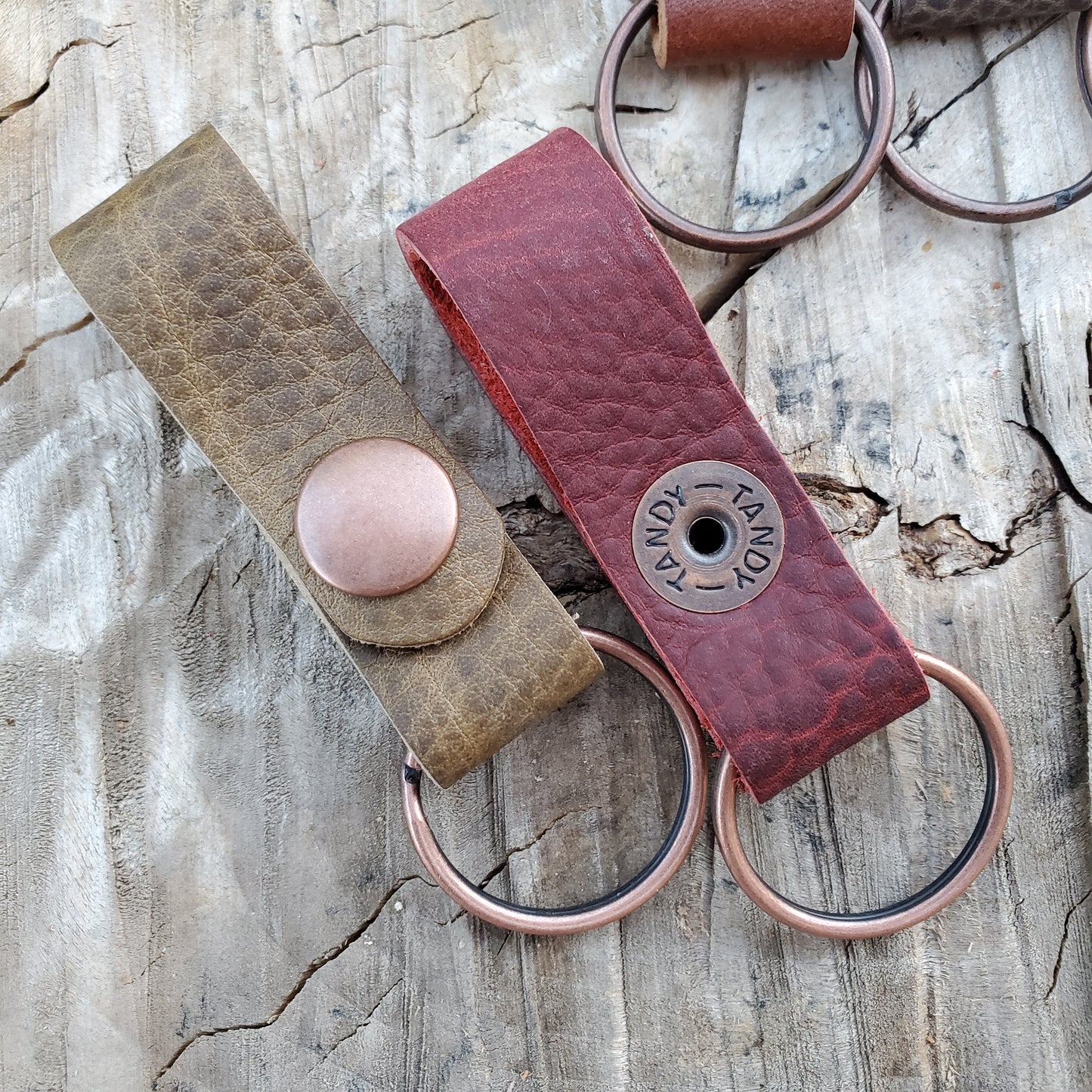 Keyfob with Keyring - Lazy 3 Leather Company