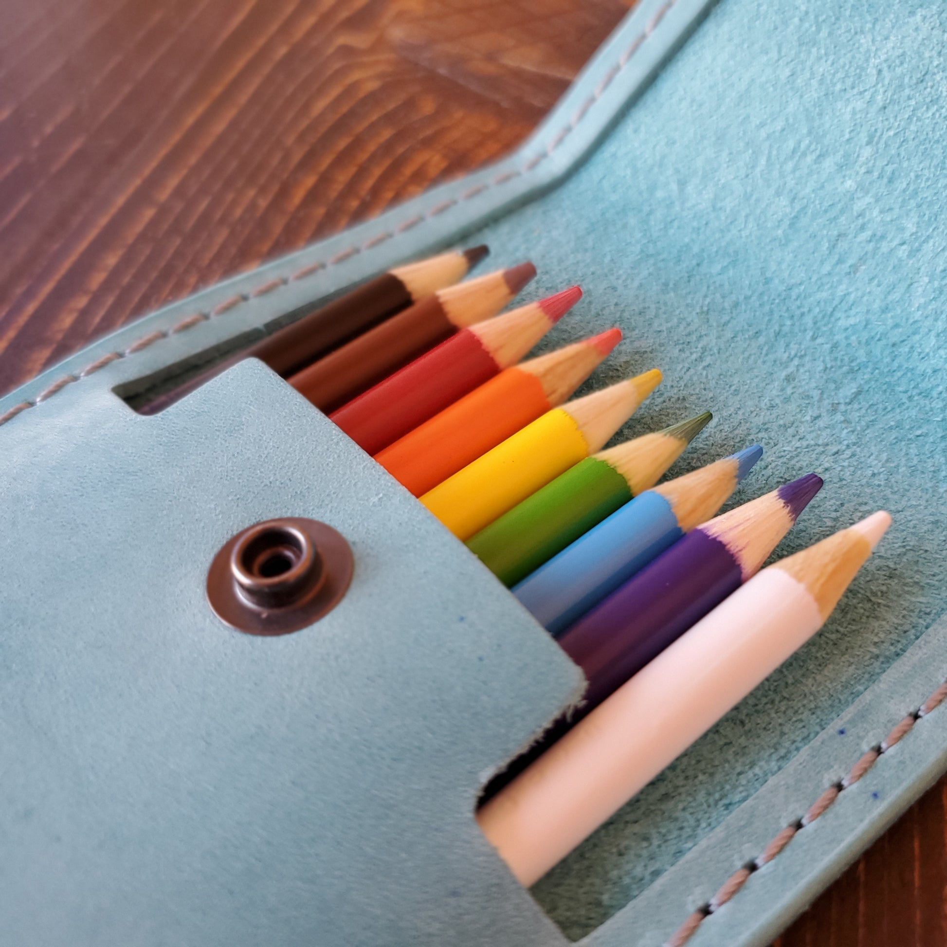 Leather Pen Pencil Case - Lazy 3 Leather Company