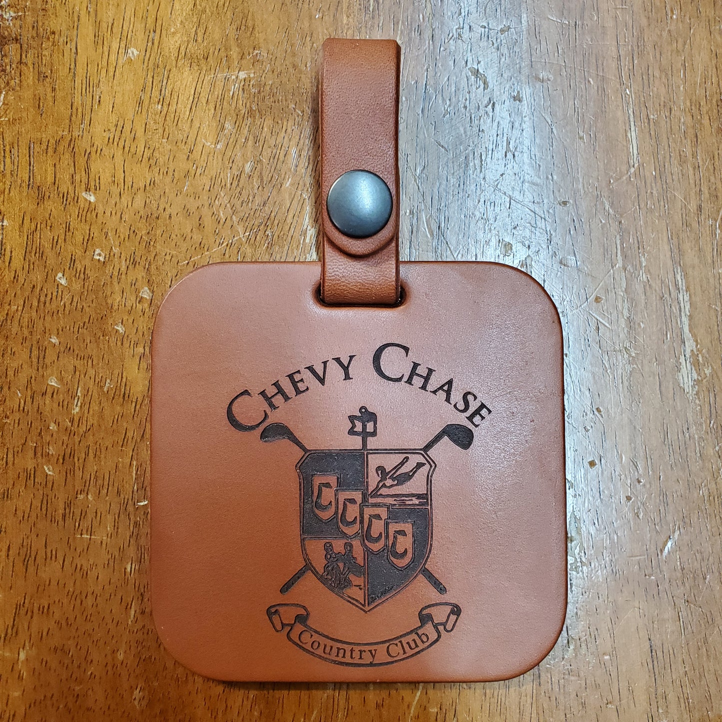 No.44 | Leather Golf Bag Tag - Lazy 3 Leather Company