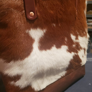 Hair on the Hide Leather Tote Bag