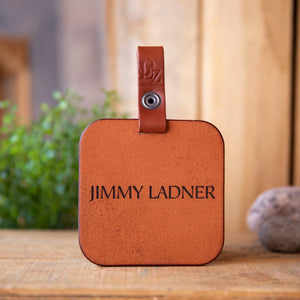 No.44 | Leather Golf Bag Tag - Lazy 3 Leather Company
