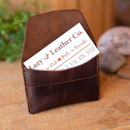 Tuck Card Wallet - Lazy 3 Leather Company