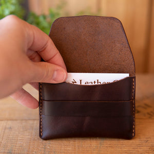 Tuck Card Wallet - Lazy 3 Leather Company