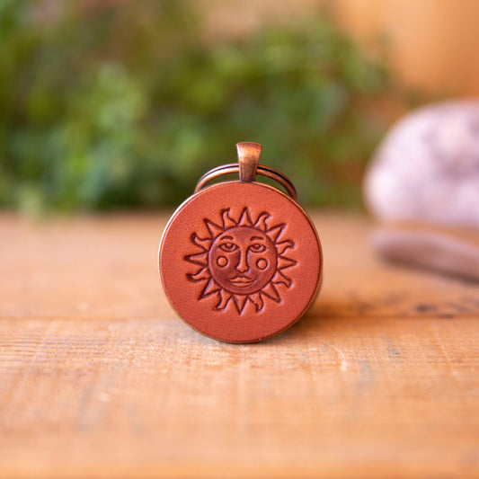 Sunshine Keychain - Lazy 3 Leather Company