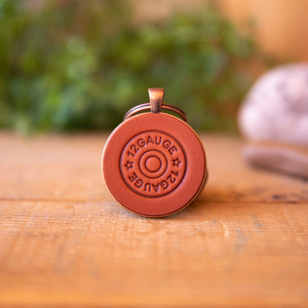 12 Gauge Keychain - Lazy 3 Leather Company