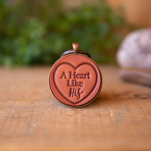 A Heart Like His Keychain - Lazy 3 Leather Company