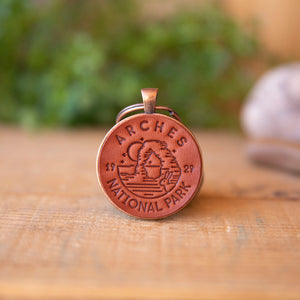 Arches National Park Keychain - Lazy 3 Leather Company