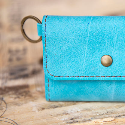 Card Case with keyring - Lazy 3 Leather Company