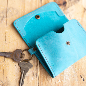Card Case with keyring - Lazy 3 Leather Company