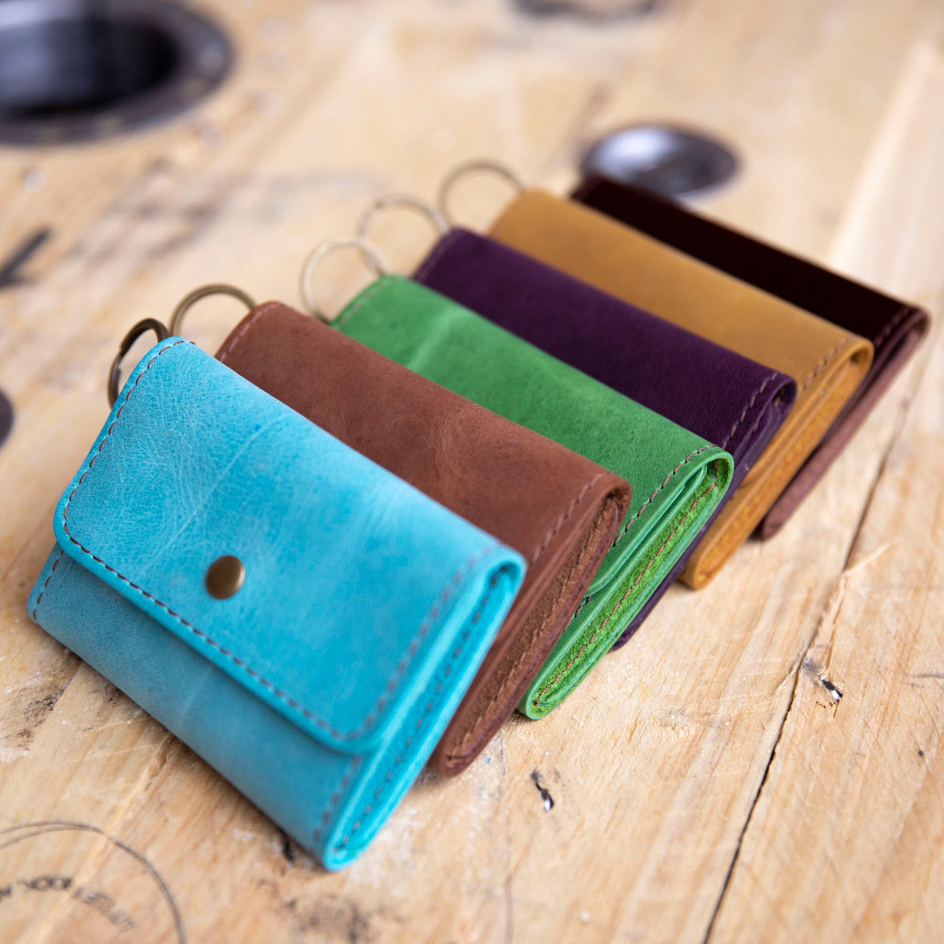 Card Case with keyring - Lazy 3 Leather Company