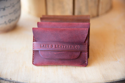 Tuck Card Wallet - Lazy 3 Leather Company