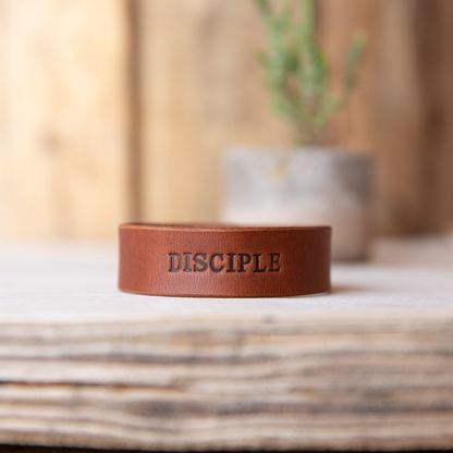 Personalized Leather Cuff Bracelet - Lazy 3 Leather Company