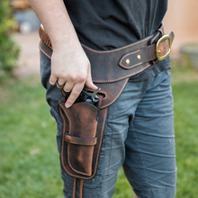 Load image into Gallery viewer, G.u.n Rig Cowboy Action Belt - Lazy 3 Leather Company