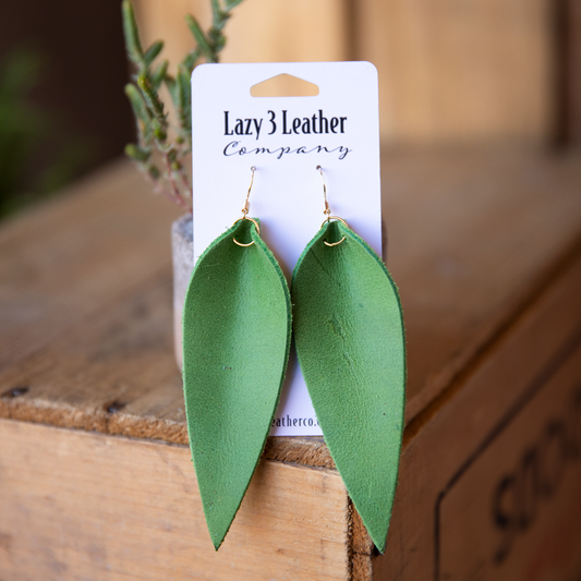 Tear Drop Earrings - Lazy 3 Leather Company