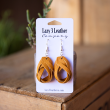 Load image into Gallery viewer, Magic Braided Knot Leather Earrings - Lazy 3 Leather Company