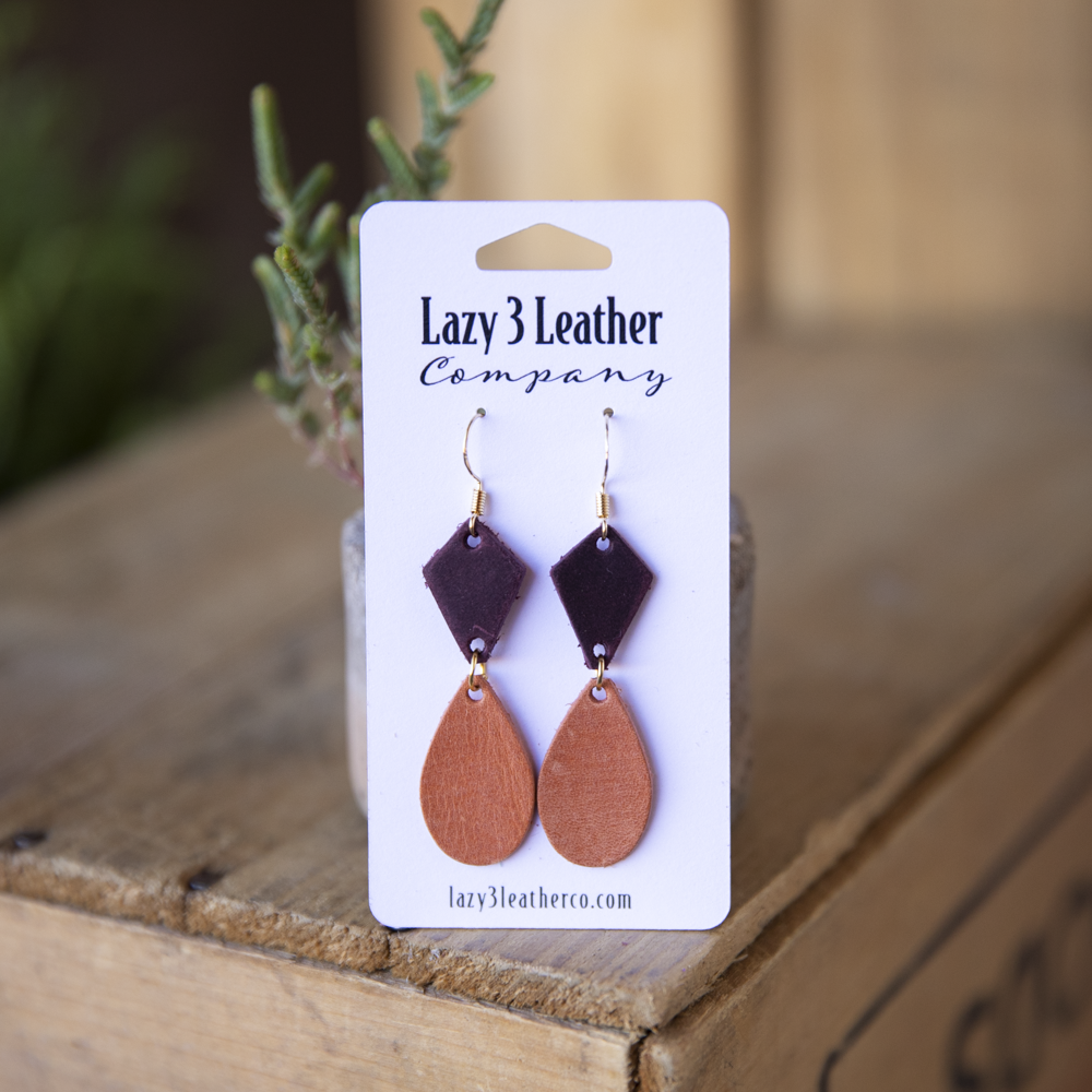Handmade 2025 leather earrings