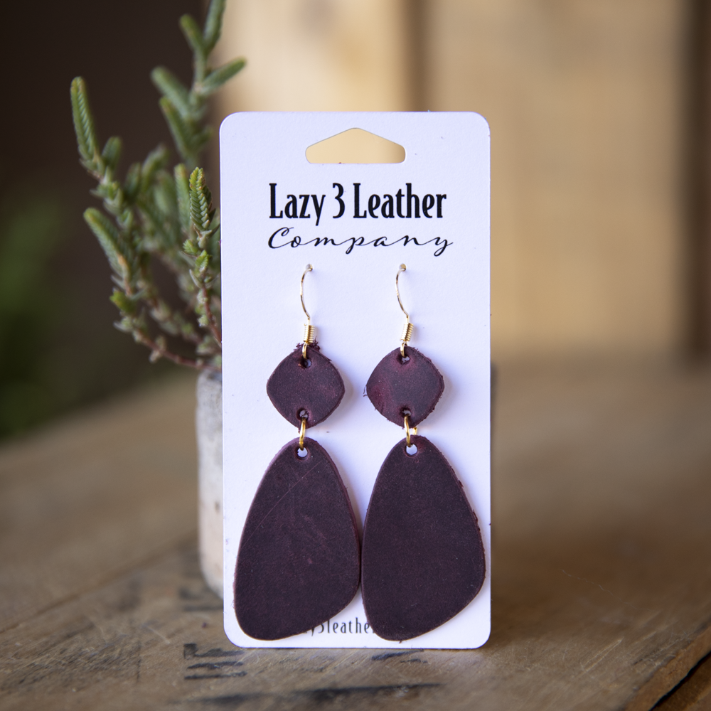Dangle Earrings - Lazy 3 Leather Company