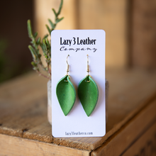 Load image into Gallery viewer, Mini Teardrop Leather Earring - Lazy 3 Leather Company