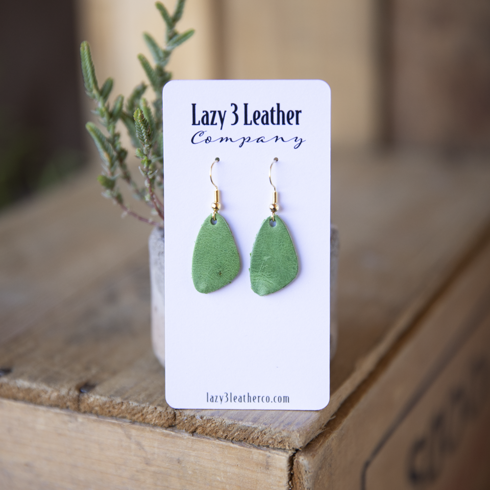 Mini Drop Earring - Lazy 3 Leather Company