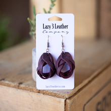 Load image into Gallery viewer, Magic Braided Knot Leather Earrings - Lazy 3 Leather Company