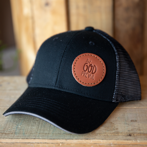 Let God Prevail Leather Patch Hat