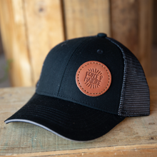 Load image into Gallery viewer, Force of Nature Leather Patch Hat - Lazy 3 Leather Company