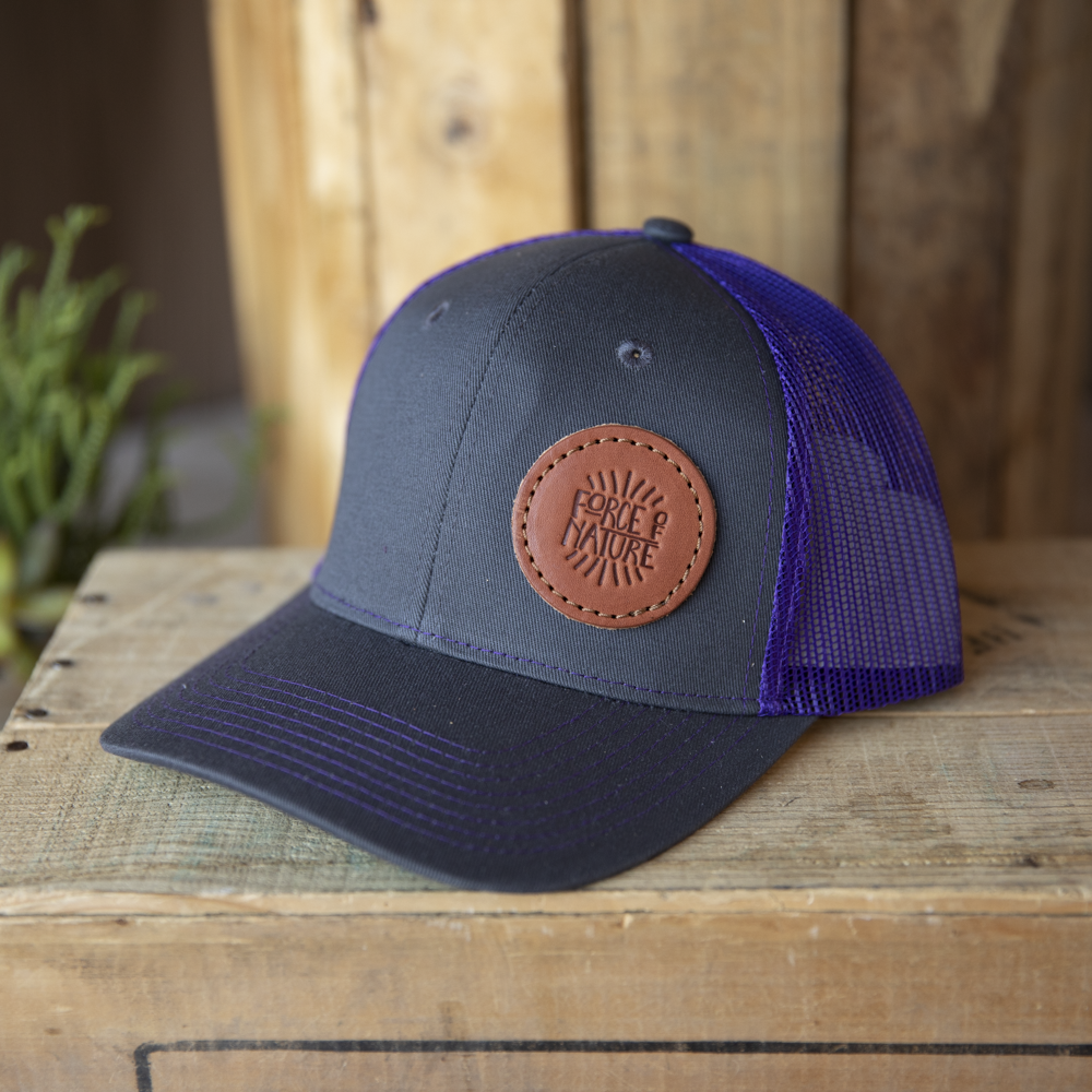 Force of Nature Leather Patch Hat - Lazy 3 Leather Company