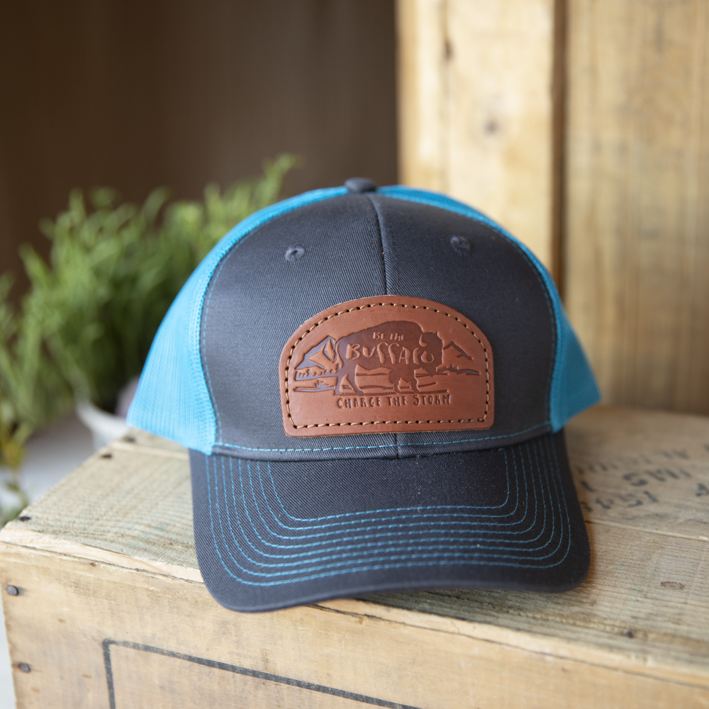 Be the Buffalo Leather Patch Hat - Lazy 3 Leather Company