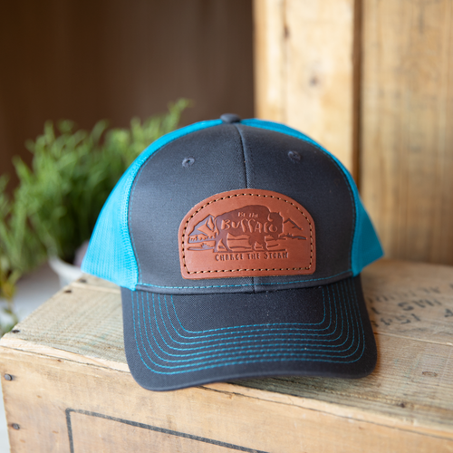 Be the Buffalo Leather Patch Hat - Lazy 3 Leather Company