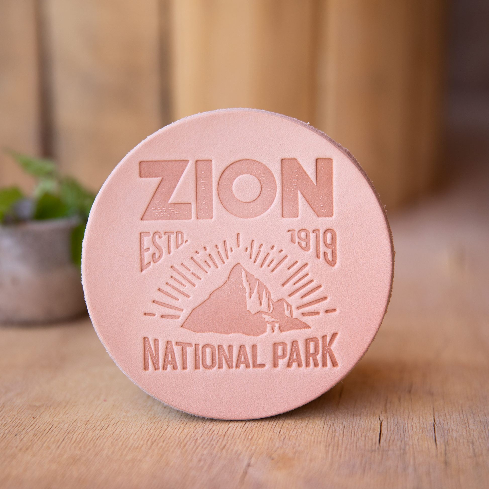 Zion Leather Coaster - Lazy 3 Leather Company