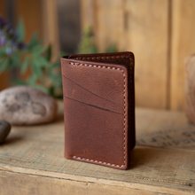 Load image into Gallery viewer, Barbed Wire Scar Leather Bifold Wallet